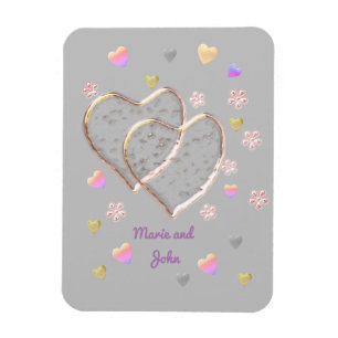 Imán Boda Vintage, personalizado