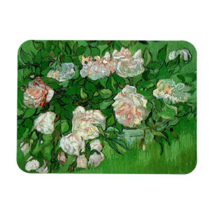 Imán Bodegón: Rosas rosadas de Vincent van Gogh