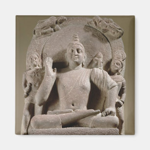 Imán Bodhisattva asentado, Mathura (piedra arenisca