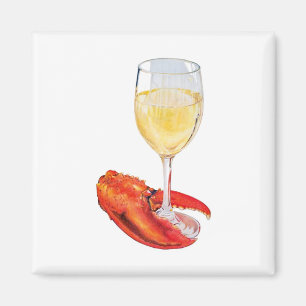 Imán Bogavante y vino