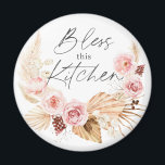 Imán Boho acuarela Floral Pampas Frigorífico de gramaje<br><div class="desc">Boho acuarela Floral Pampas Grass Kitchen imán refrigerador</div>