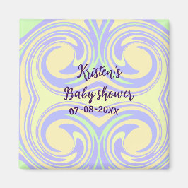 Imán Boho color verde púrpura ducha mármol rústico mode