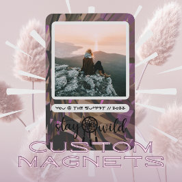 Imán Boho Dreamcatcher Stay Wild Photo Magnet