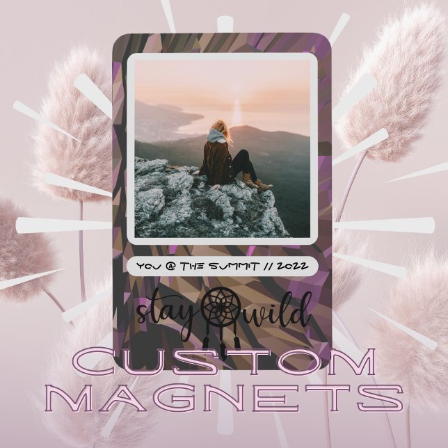 Imán Boho Dreamcatcher Stay Wild Photo Magnet (Subido por el creador)