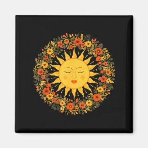 Imán Boho Espiritual Sol Bonito Bohemio Celestial Hippi