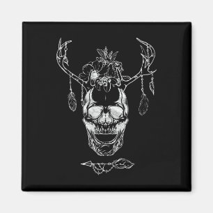 Imán Boho Halloween Skull