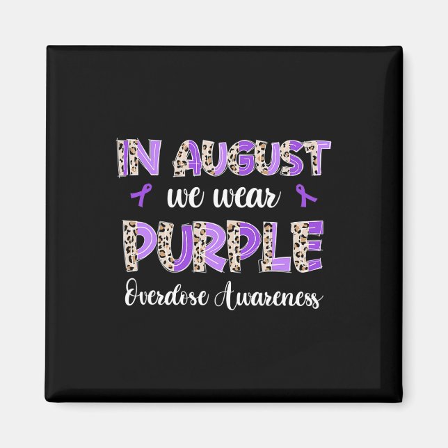 Imán Boho Leopard En Agosto Usamos Una Sobredosis Morad (Frente)