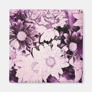 Imán Boho moda del país francés margarita violeta