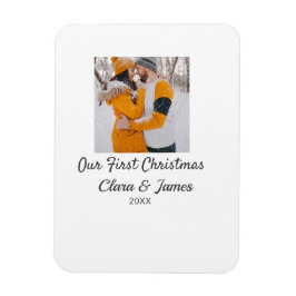 Imán Boho moderno nuestro primer nombre de pareja de fo