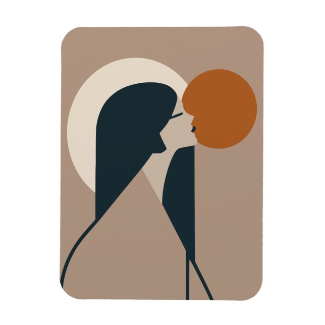 Imán Boho Woman Sun (Vertical)