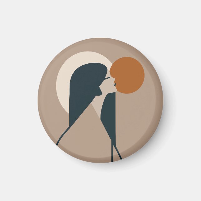 Imán Boho Woman Sun (Frente)