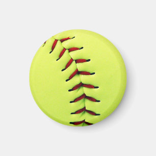 Imán Bola amarilla del softball