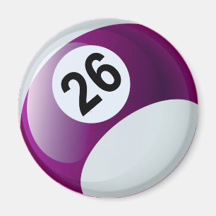 Imán Bola de billar del número 26