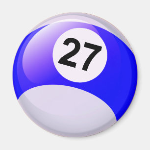 Imán Bola de billar del número 27