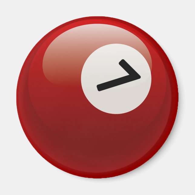 IMÁN BOLA DE BILLARES NÚMERO 7 (Frente)