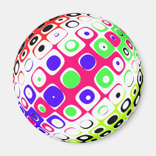 Imán bola de color Esfera con puntos de color