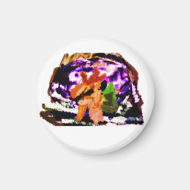 Imán Bola de cristal con nieve (Frente)