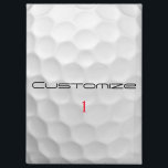 Imán Bola de golf con texto y número personalizados<br><div class="desc">Personalizar esta imagen de la pelota de golf con el texto y el número de tu elección. Diseño único para el golfista casual al profesional del Heart. Clásico y único,  seguro que esto impresionará a sus compañeros de golf en el próximo torneo.</div>