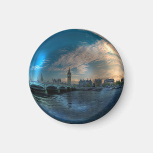 Imán Bola de la foto del paisaje urbano de Londres