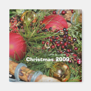 Imán Bolas de bolas Navidades de Evergreens Holiday Mag