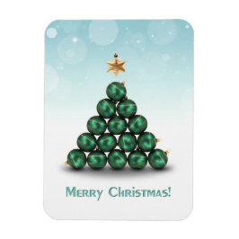 Imán Bolas de navidades en forma de árbol