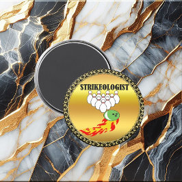 Imán Bolas y bolas con la palabra STRIKEOLOGIST