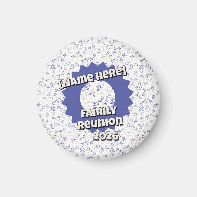 Imán Bold Texas Bluebonnets, Family Reunion,  (Frente)