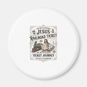Imán Boleto De Ferrocarril De Jesús Viaje Boleto De Fer