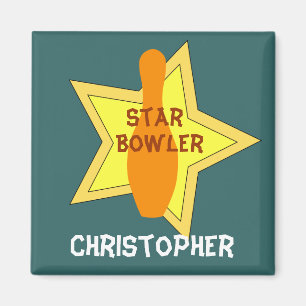 Imán Boliche Star Personalized Magnet