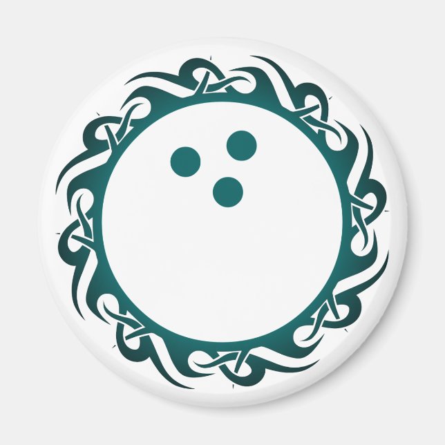 Imán boliche tribal (Frente)