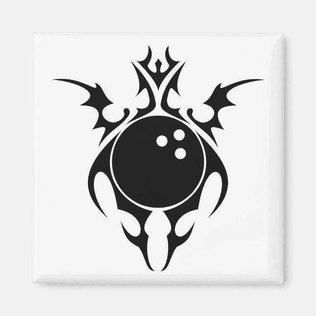 Imán boliche. tribal. (Frente)