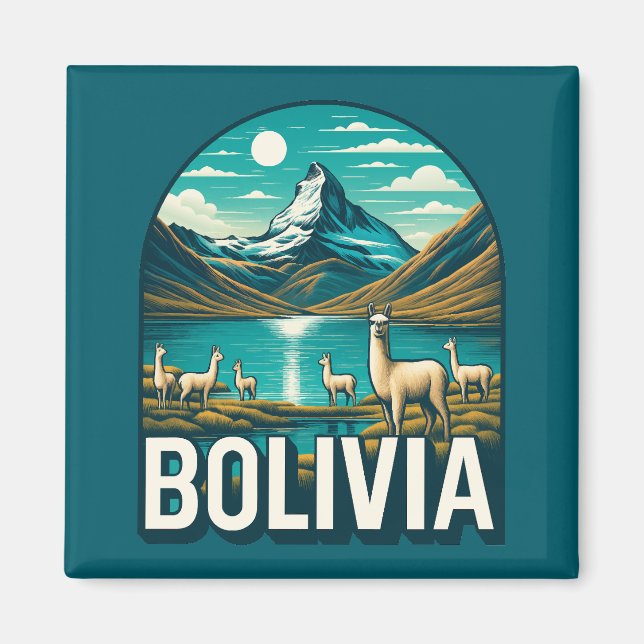 Imán Bolivia América del Sur (Frente)