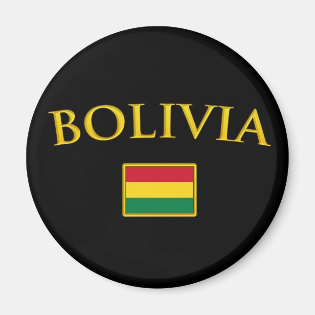 Imán Bolivia dorada (Frente)