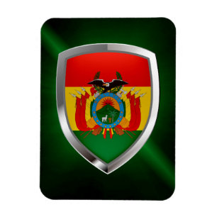 Imán Bolivia Emblema Metálico