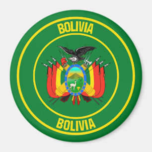 Imán Bolivia Round Emblem
