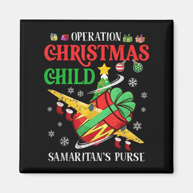 Imán Bolsa del Samaritano Operación Niño de Navidad Div (Frente)