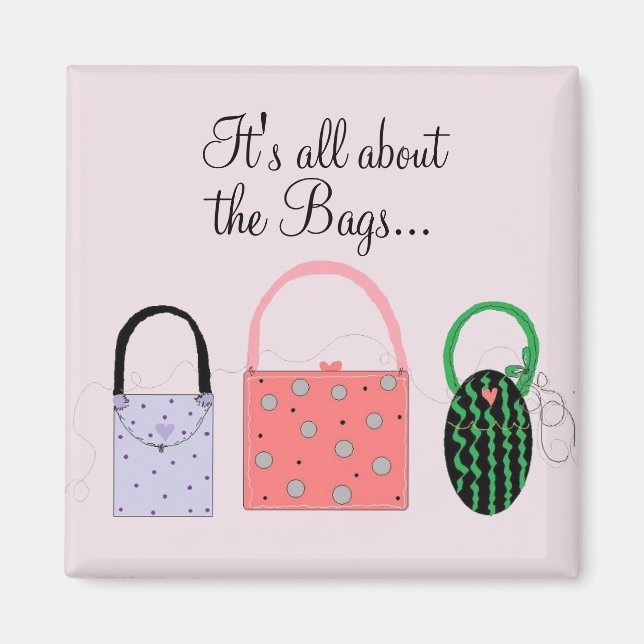 Imán Bolsas clásicas con un significado (Frente)