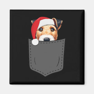 Imán Bolsillo para Navidades de Zorro Suave Perro Terri