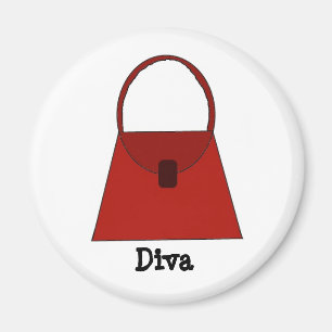 Imán Bolso rojo - Diva