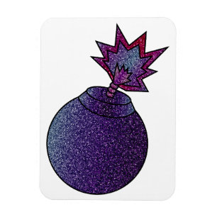 Imán Bomba de galaxia purpurina