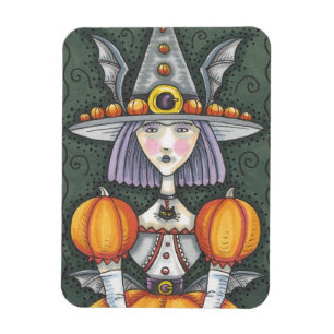 IMÁN BOMBA GÓTICO CON HALLOWEEN FOLK ART MAGNET