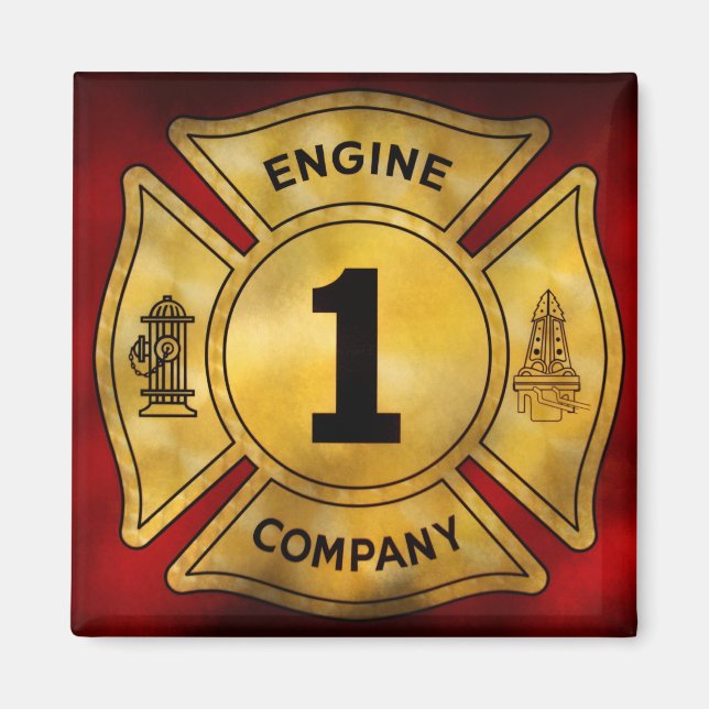Imán Bombero - Compañía de Bomberos 1 (Frente)