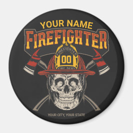 Imán Bombero de casco falso artificial personalizado