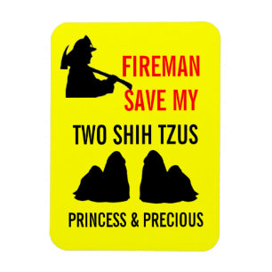Imán Bombero salva a mis dos Shih Tzus Fire Safety