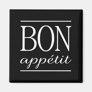 Imán BON APPETIT Kitchen Typography Cita Black