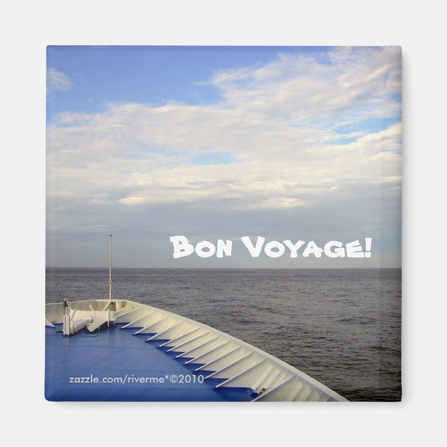 Imán ¡Bon Voyage! (Frente)