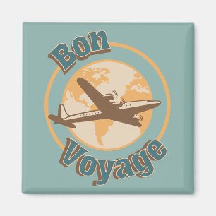 Imán Bon Voyage Viajemos por el diseño mundial