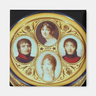 Imán Bonbonniere con los retratos de Eugene Hortense