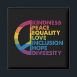 Imán Bondad Paz Igualdad Amor Inclusión Esperanza Diver<br><div class="desc">Bondad Paz Igualdad Amor Inclusión Esperanza Diversidad</div>