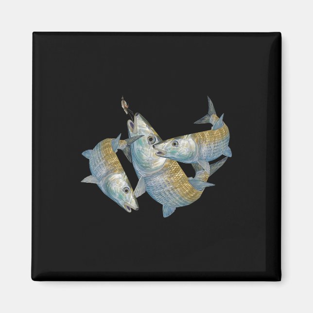 Imán Bonefish Hunting A Salt Water Fly Fishing &amp; De (Frente)